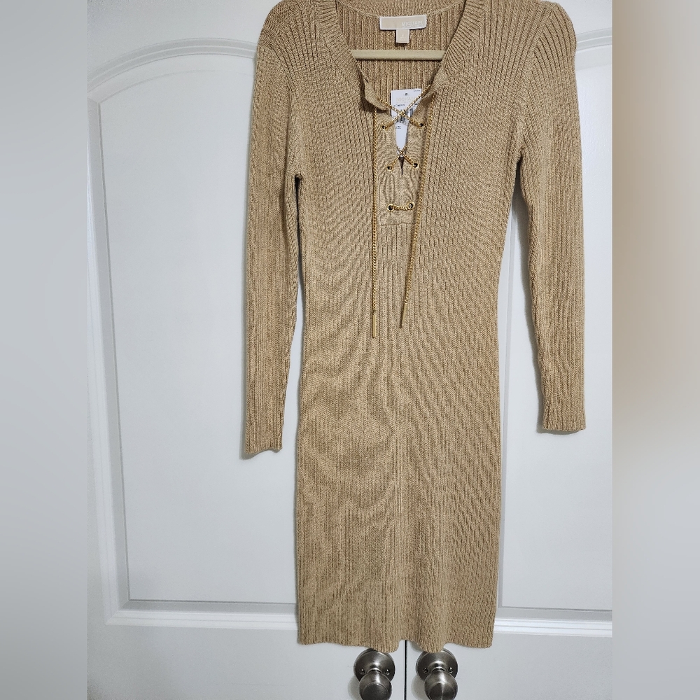 SOLD Michael Kors ribbed lace up dress - Picture 7 of 7